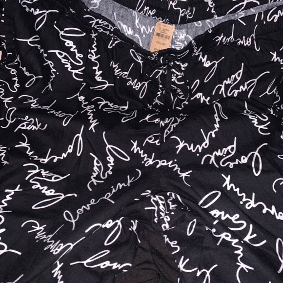 VS PINK logo script XXL flannel pj pants - Picture 2 of 3